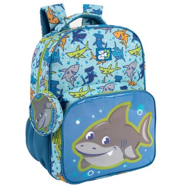 AD Sutton Boys Shark Backpack with Coin Pouch