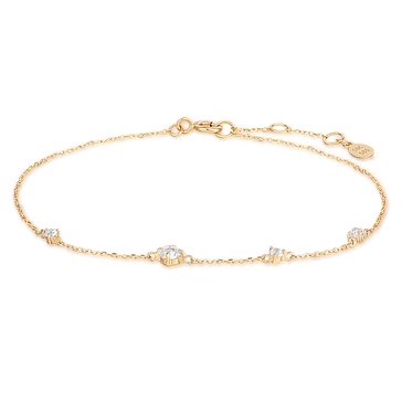 Aurelie Gi Matilda Rose Cut White Sapphire Bracelet