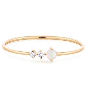 Aurelie Gi Vera Diamond And Opal Ring