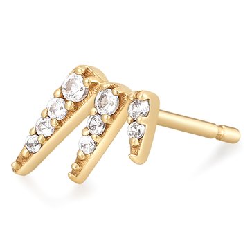 Aurelie Gi Chandra White Sapphire Single Stud Earring