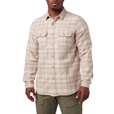 5.11 Men's Lester Long Sleeve Heavyweight Plaid Flannel Shirt