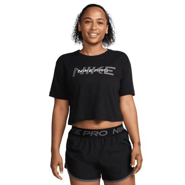 Nike Women's Pro Short Sleeve Crop Tee 