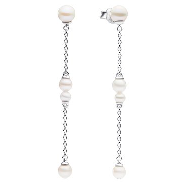 Pandora Treated Freshwater Cultured Pearl Drop Earrings