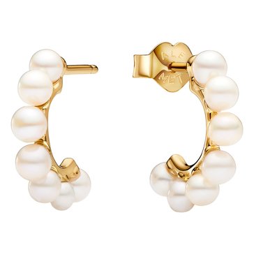 Pandora Treated Freshwater Cultured Pearl Open Hoop Earrings