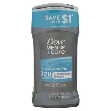 Dove Men Care Clean Comfort Deodorant Twin Pack