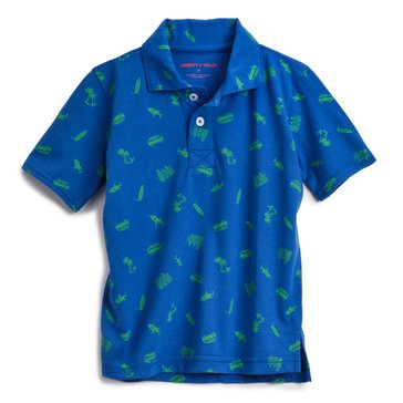 Liberty & Valor Toddler Boys Short Sleeve Printed Polo