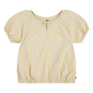 Levis Big Girls Woven Gingham Top