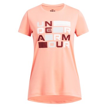 Under Armour Big Girls Tech Block Graphic Tee