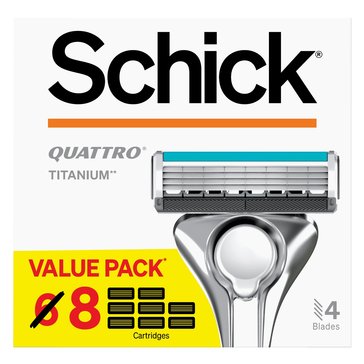 Schick Quattro Razor Blade Refill Value Pack