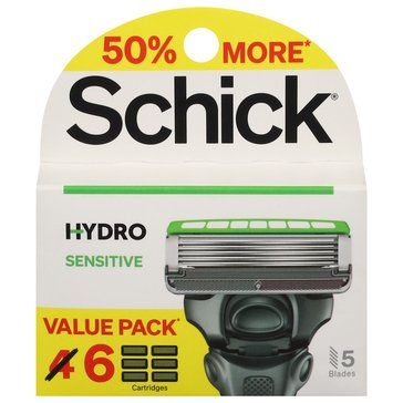 Schick Hydro 5 Sensitive Razor Blade Refill