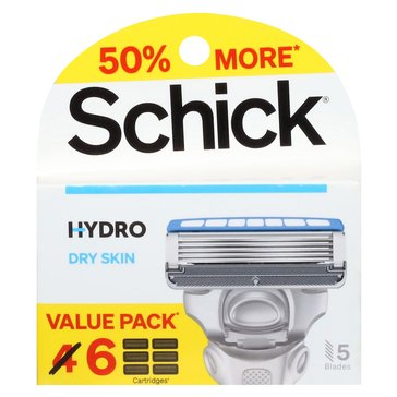 Schick Hydro 5 Dry Skin Razor Blade Refill