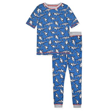 Sleep On It Little Boys' 2-Piece Short Sleeve Tight Fit Sleep Sets
