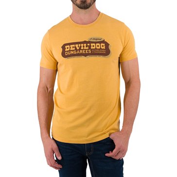 Devil Dog Men's Retro Shield Graphic Tee