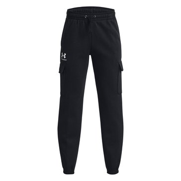 Under Armour Big Boys Essential Fleece Cargo Joggers