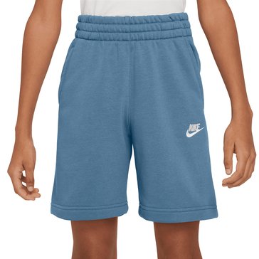 Nike Big Boys Club Fleece French Terry Low Brand Shorts