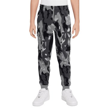 Nike Big Boys Club Fleece Camo Cargo Pants