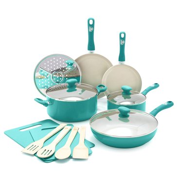 GreenLife Sandstone 15-Piece Cookware Set