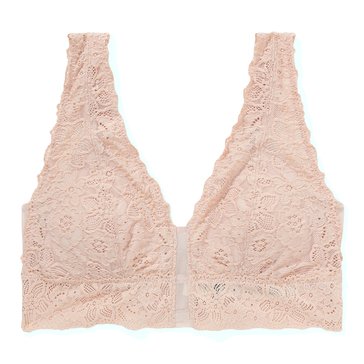 Aerie Women's Show Off Eyelash Lace Padded Plunge Bralette