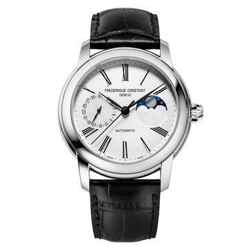 Frederique Constant Men's Classic Moonphase Strap Automatic Watch