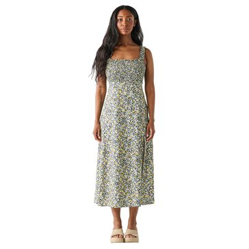 Dex Women's Ditsy Floral Smocked Midi Dress