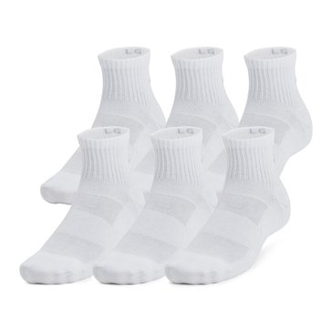 Under Armour Unisex Training Cotton Quarter Crew Socks, 6-Pack