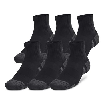 Under Armour Unisex Performance Tech Quarter Crew Socks, 6-Pack