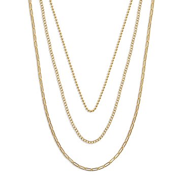 Argento Vivo Three Row Pre-Layered Necklace