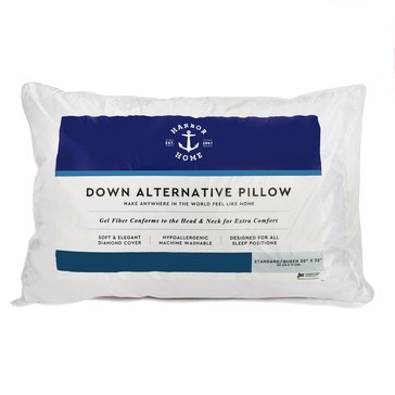 Harbor Home Microfiber Down Alternative Diamond Grid Pillow