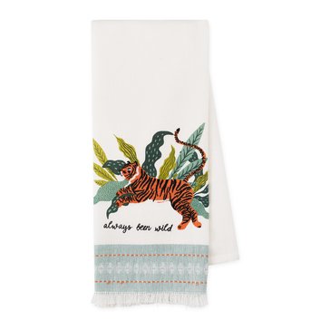 Design Imports Bali Paradise Always Been Wild Embellished Dishtowel