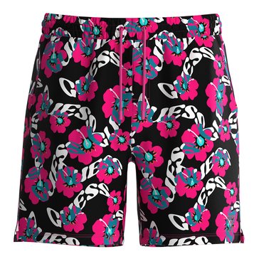 Guess Men's Hibiscus Logo Print Shorts