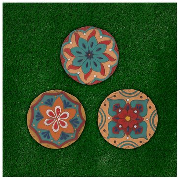 Gerson 10.1-inch Cement Latin Style Stepping Stone