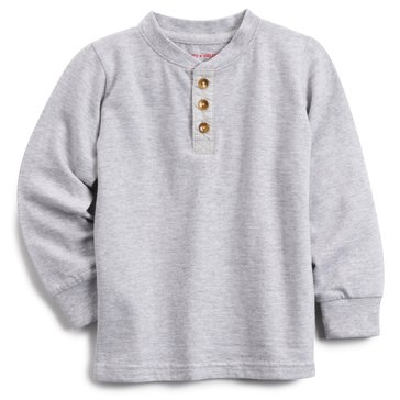 Liberty & Valor Toddler Boys' Solid Henley Long Sleeve