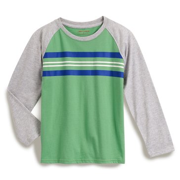 Liberty & Valor Toddler Boys' Raglan Chest Stripe Long Sleeve