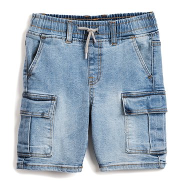 Liberty & Valor Little Boys' Cargo Denim Shorts