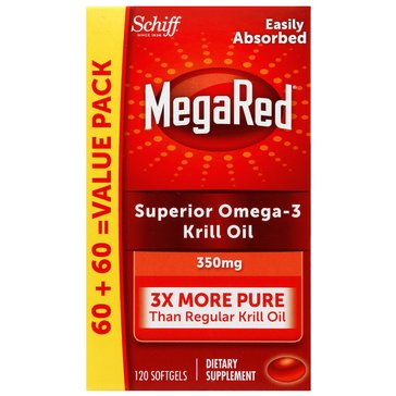 Schiff Nutrition Megared Omega 3 Krill Oil 350mg Capsules