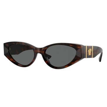 Versace Women's 0VE4454 Cat Eye Non-Polarized Sunglasses