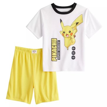 Pokemon Boys' Pikachu 2-Piece Pajama Sets