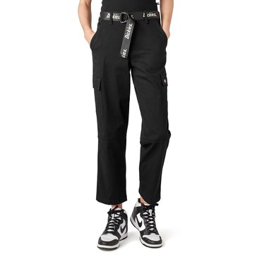 Dickies Women's Cropped Relaxed Fit Hemmed Cargo Pants