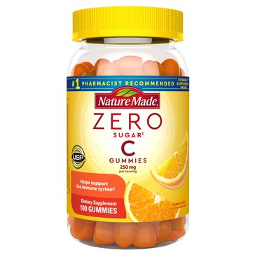 Nature Made Zero Sugar Vitamin C Gummies 250mg