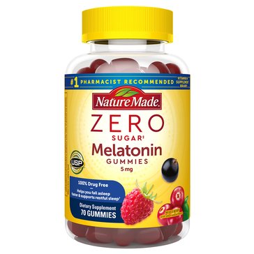 Nature Made Zero Sugar Melatonin Gummies 5mg