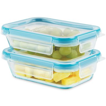 Snapware Glass 4-Piece 2-Cup Rectangle Set