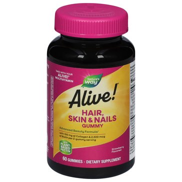 Nature's Way Alive! Hair Skin and Nails Gummies