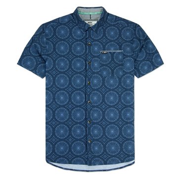 Jetty Men's Garwood Allover Print Short Sleeve Shirt