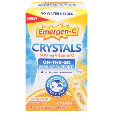 Emergen-C Crystals Orange Vitality, 28 ct