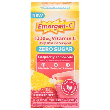 Emergen-C Zero Sugar Powder, 18 ct