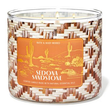 Bath & Body Works Soulcation Destination Sedona Sand Stone 3-Wick Candle