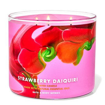 Bath & Body Works Tropidelic Decor Strawberry Daiquiri 3-Wick Candle
