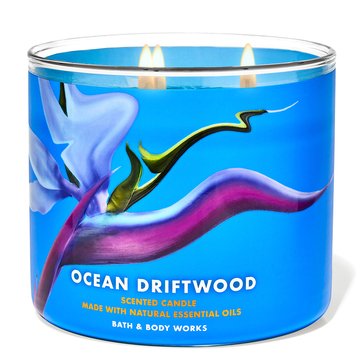 Bath & Body Works Tropidelic Decor Ocean Draftwood 3-Wick Candle