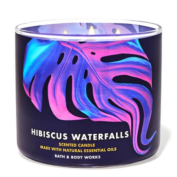 Bath & Body Works Tropidelic Decor Hibiscu Waterfalls 3-Wick Candle