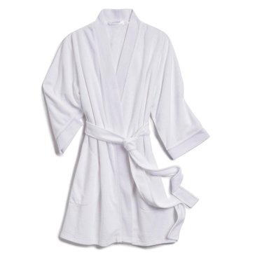 Jasmine Rose Women's Pique Terry 3/4 Sleeve Kimono Robe